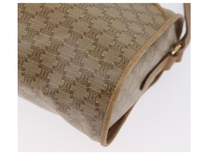 Céline Borsa a Spalla in Tela Macadam CELINE Beige Oro Auth bs33904 D'oro - vista 11