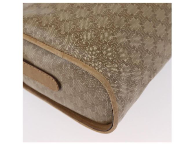 Céline Borsa a Spalla in Tela Macadam CELINE Beige Oro Auth bs33904 D'oro - vista 12