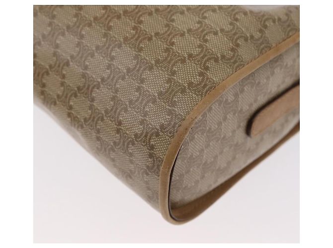 Céline Borsa a Spalla in Tela Macadam CELINE Beige Oro Auth bs33904 D'oro - vista 13
