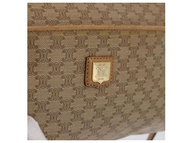 Céline Borsa a Spalla in Tela Macadam CELINE Beige Oro Auth bs33904 D'oro - vista 15