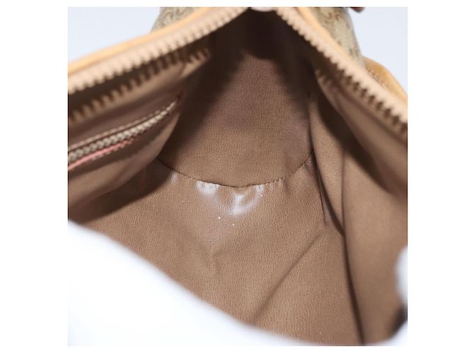 Céline Borsa a Spalla in Tela Macadam CELINE Beige Oro Auth bs33904 D'oro - vista 18