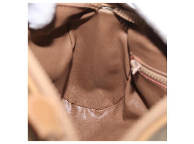 Céline Borsa a Spalla in Tela Macadam CELINE Beige Oro Auth bs33904 D'oro - vista 19