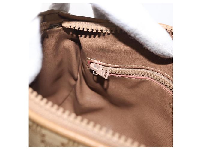 Céline Borsa a Spalla in Tela Macadam CELINE Beige Oro Auth bs33904 D'oro - vista 20