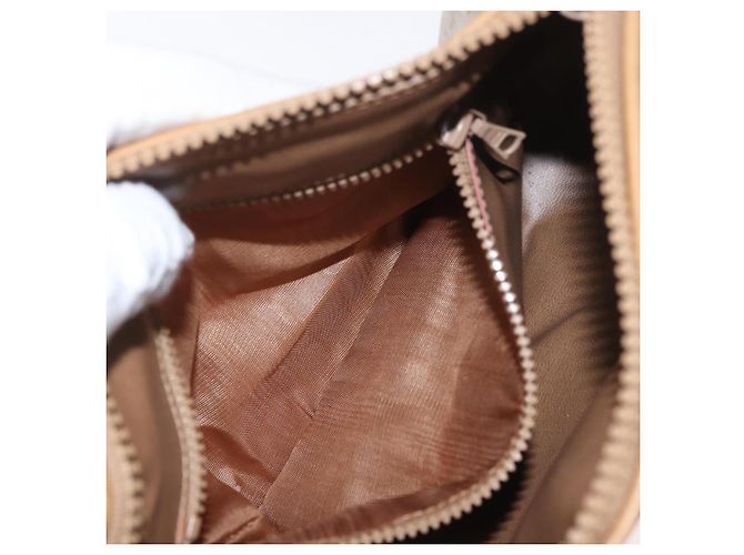 Céline Borsa a Spalla in Tela Macadam CELINE Beige Oro Auth bs33904 D'oro - vista 21