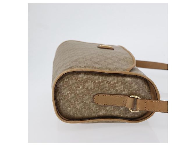 Céline Borsa a Spalla in Tela Macadam CELINE Beige Oro Auth bs33904 D'oro - vista 4