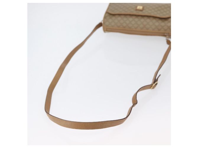 Céline Borsa a Spalla in Tela Macadam CELINE Beige Oro Auth bs33904 D'oro - vista 7