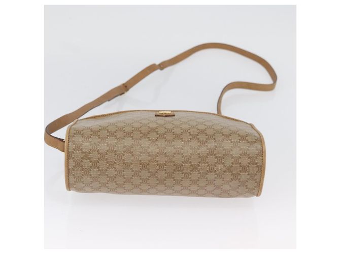 Céline Borsa a Spalla in Tela Macadam CELINE Beige Oro Auth bs33904 D'oro - vista 9