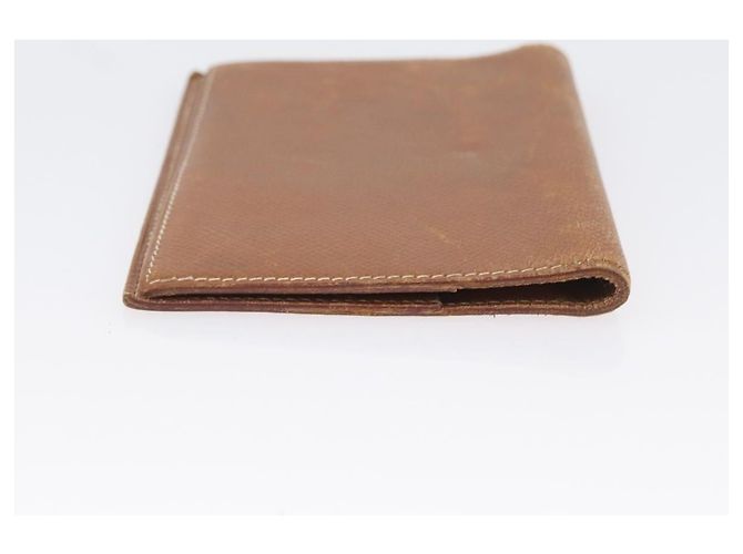 Hermès Portafoglio HERMES in pelle 2 pezzi marrone rosso Auth bs33891 - vista 12
