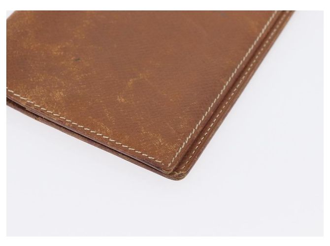 Hermès Portafoglio HERMES in pelle 2 pezzi marrone rosso Auth bs33891 - vista 15