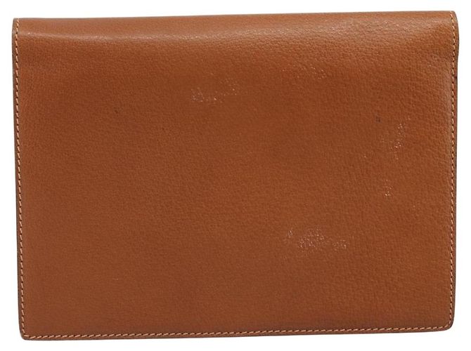 GUCCI Clutch in Pelle Marrone Oro Auth ep13771 D'oro - vista 3