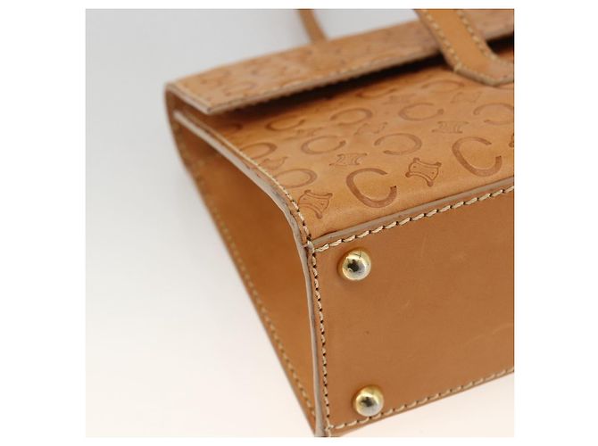 Céline Borsa a mano in tela Macadam C di CELINE in pelle beige e oro Auth BSZ627A D'oro - vista 11