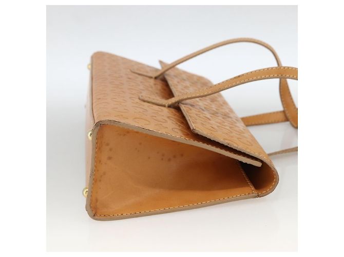 Céline Borsa a mano in tela Macadam C di CELINE in pelle beige e oro Auth BSZ627A D'oro - vista 5