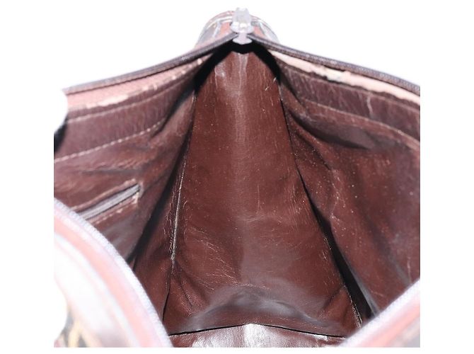 Borsa a mano in tela Zucca FENDI nera e marrone Auth ep13687 Nero - vista 20