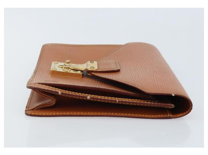LOUIS VUITTON Borsa a Mano Dragonne Epi Serie Beige LV Auth ep13806 - vista 3