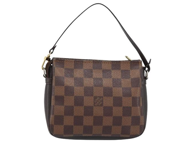 LOUIS VUITTON Make-up Tasche Damier Ebene N51982 LV Auth ep13748 - Ansicht 2