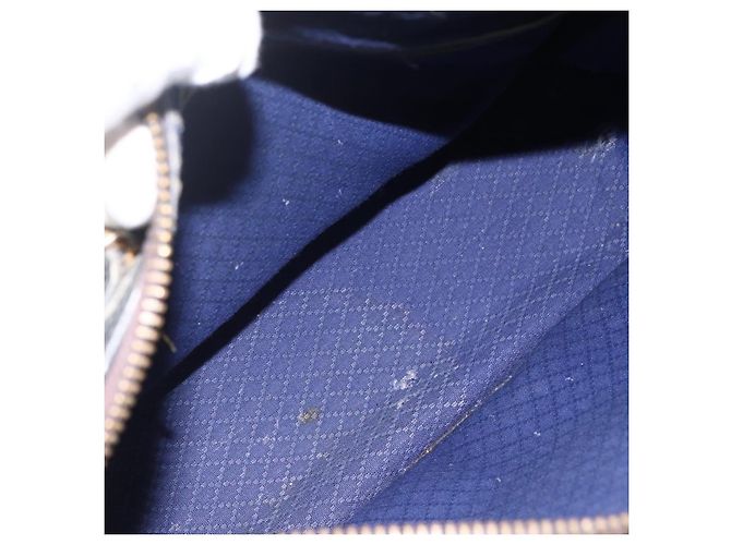 Borsa a mano Gucci GG Supreme Sherry Line in PVC blu navy e oro Auth BSZ273 D'oro - vista 16