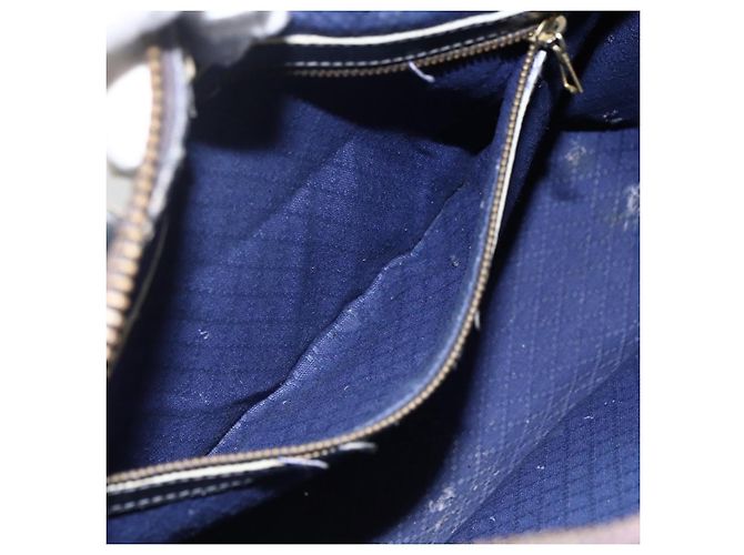 Borsa a mano Gucci GG Supreme Sherry Line in PVC blu navy e oro Auth BSZ273 D'oro - vista 20