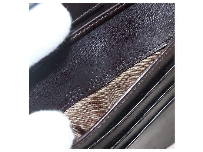 FENDI Zucca Canvas Geldbörse Schwarz Braun Auth ki6616V - Ansicht 11