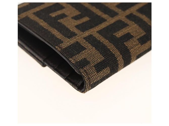FENDI Zucca Canvas Geldbörse Schwarz Braun Auth ki6616V - Ansicht 16