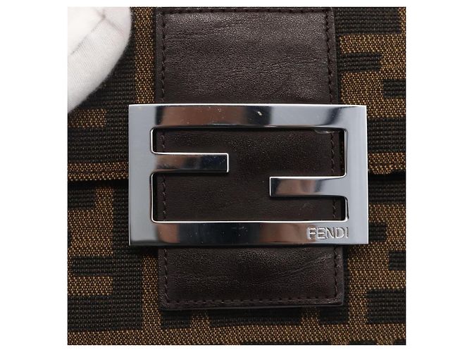 FENDI Zucca Canvas Geldbörse Schwarz Braun Auth ki6616V - Ansicht 17