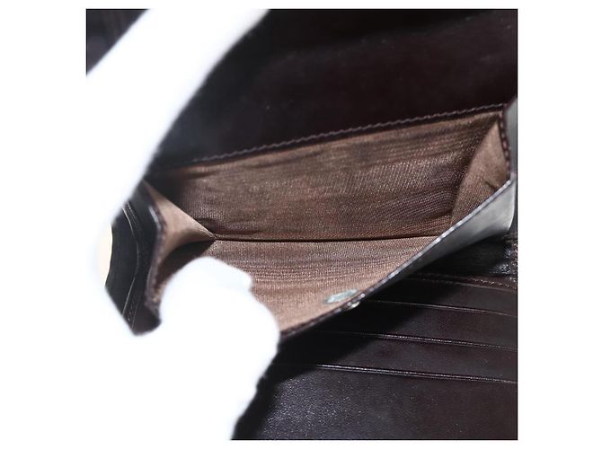 FENDI Zucca Canvas Geldbörse Schwarz Braun Auth ki6616V - Ansicht 21