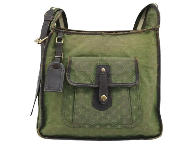LOUIS VUITTON Mini Borsa Monogramma Mary Kate TST Khaki M92322 LV Auth ka3216 Cachi - vista 13