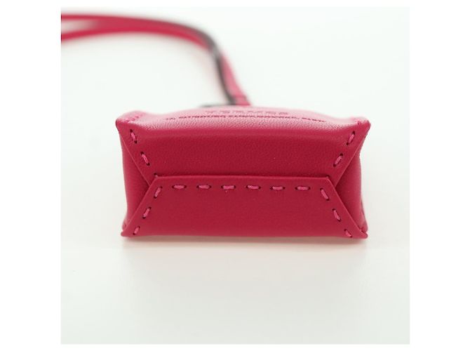 Hermès HERMES Tasche Orange Charm Leder Rosa Auth BSZ504M Pink - Ansicht 10