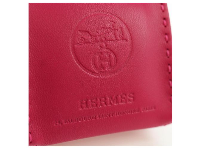 Hermès HERMES Tasche Orange Charm Leder Rosa Auth BSZ504M Pink - Ansicht 11