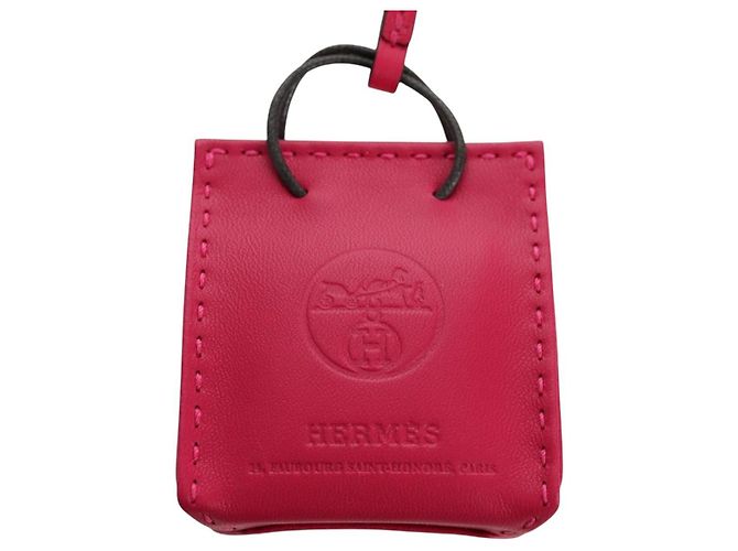 Hermès HERMES Tasche Orange Charm Leder Rosa Auth BSZ504M Pink - Ansicht 2