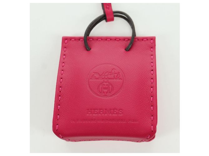 Hermès HERMES Tasche Orange Charm Leder Rosa Auth BSZ504M Pink - Ansicht 5