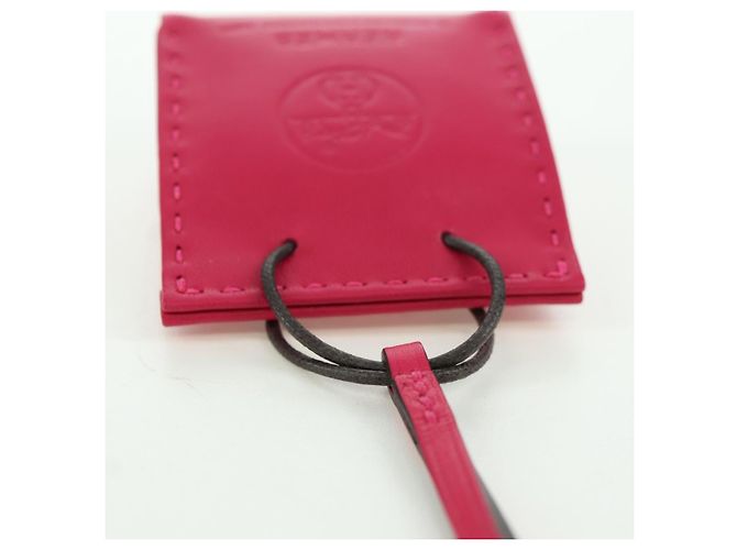 Hermès HERMES Tasche Orange Charm Leder Rosa Auth BSZ504M Pink - Ansicht 9