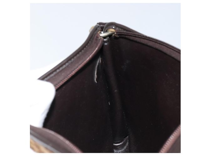 Borsa a Spalla in Tela Trotter Christian Dior Beige Oro Auth ep13688A D'oro - vista 19