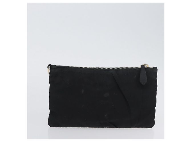 Pochette Prada Nylon 2 Set Kaki Nero Auth bs33737 Cachi - vista 10