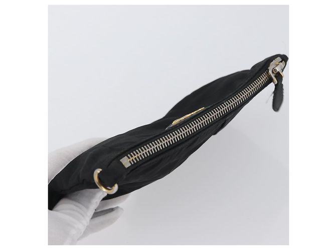 Pochette Prada Nylon 2 Set Kaki Nero Auth bs33737 Cachi - vista 12