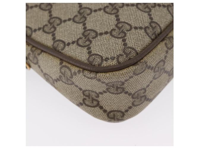 Gucci Borsa a Spalla GG Supreme PVC Beige Oro 97 02 068 Auth BA11460 D'oro - vista 10