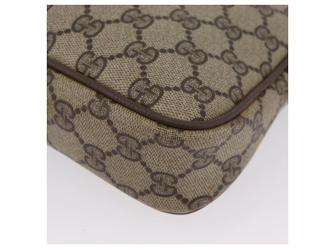 Gucci Borsa a Spalla GG Supreme PVC Beige Oro 97 02 068 Auth BA11460 D'oro - vista 11