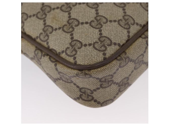 Gucci Borsa a Spalla GG Supreme PVC Beige Oro 97 02 068 Auth BA11460 D'oro - vista 12