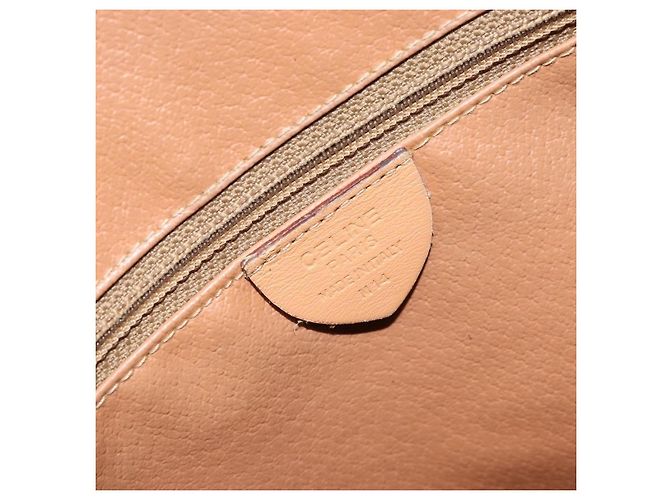 Céline Borsa a Spalla in Tela Macadam CELINE PVC Beige Oro Auth 173701 D'oro - vista 16