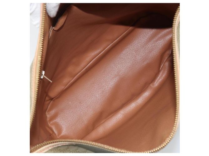Céline Borsa a Spalla in Tela Macadam CELINE PVC Beige Oro Auth 173701 D'oro - vista 17