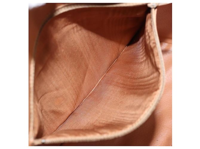 Céline Borsa a Spalla in Tela Macadam CELINE PVC Beige Oro Auth 173701 D'oro - vista 21