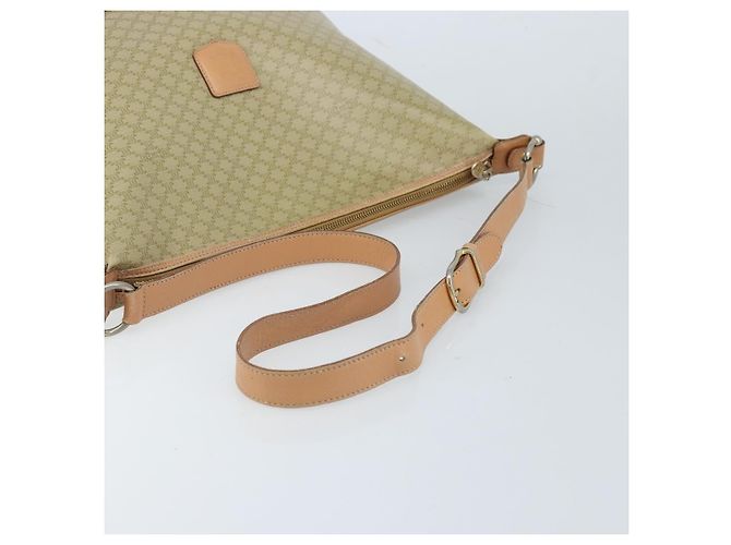 Céline Borsa a Spalla in Tela Macadam CELINE PVC Beige Oro Auth 173701 D'oro - vista 7
