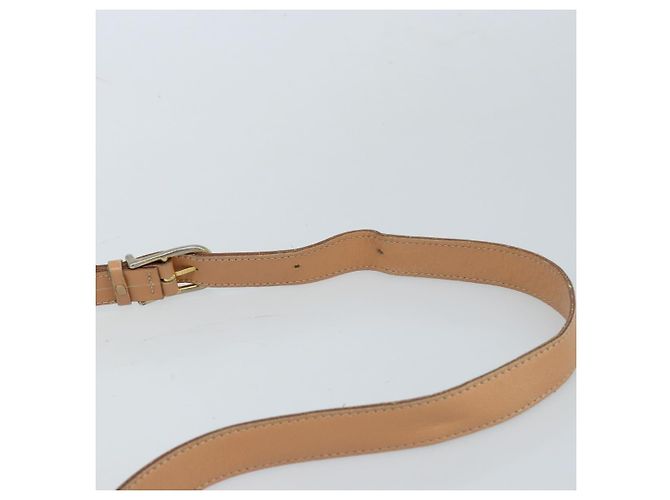 Céline Borsa a Spalla in Tela Macadam CELINE PVC Beige Oro Auth 173701 D'oro - vista 8