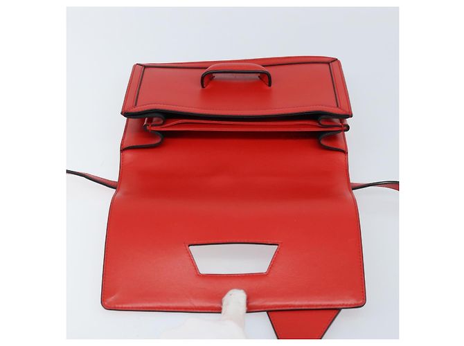 Borsa a Spalla LOEWE in Pelle Rossa e Oro Auth ki6486 Rosso D'oro - vista 10