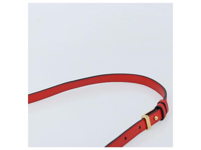 Borsa a Spalla LOEWE in Pelle Rossa e Oro Auth ki6486 Rosso D'oro - vista 14