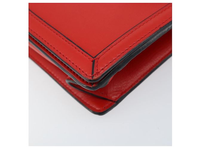 Borsa a Spalla LOEWE in Pelle Rossa e Oro Auth ki6486 Rosso D'oro - vista 15
