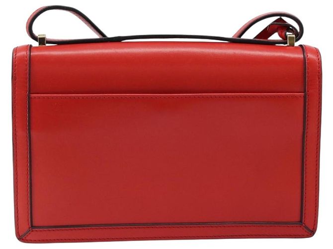 Borsa a Spalla LOEWE in Pelle Rossa e Oro Auth ki6486 Rosso D'oro - vista 2