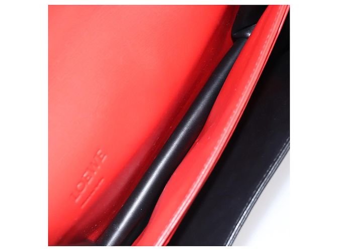 Borsa a Spalla LOEWE in Pelle Rossa e Oro Auth ki6486 Rosso D'oro - vista 20