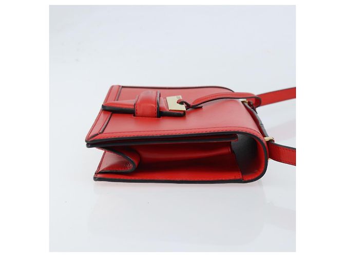Borsa a Spalla LOEWE in Pelle Rossa e Oro Auth ki6486 Rosso D'oro - vista 3