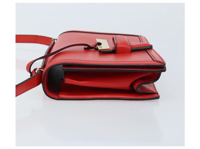 Borsa a Spalla LOEWE in Pelle Rossa e Oro Auth ki6486 Rosso D'oro - vista 4