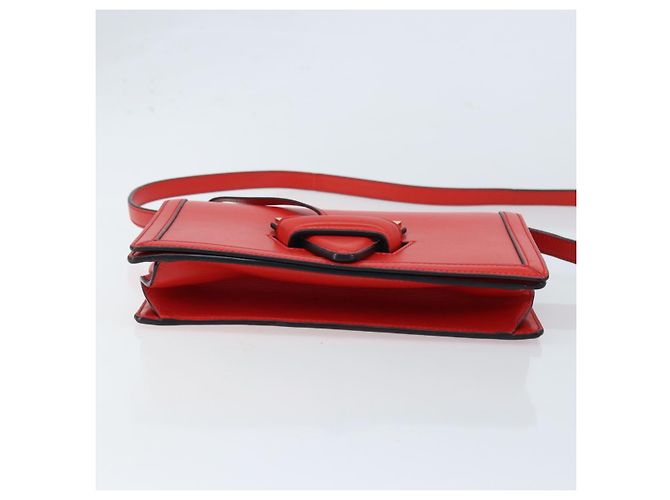 Borsa a Spalla LOEWE in Pelle Rossa e Oro Auth ki6486 Rosso D'oro - vista 5